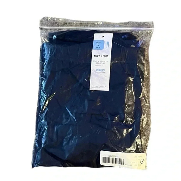 Agnes & Dora Navy Leggings Blue High Quality Buttery Soft Size L - Picture 4 of 4